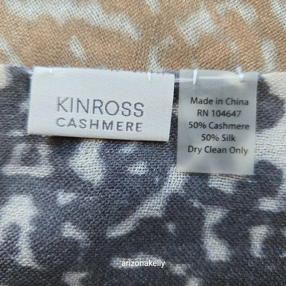 NWOT Kinross Cashmere/Silk Lightweight Scarf